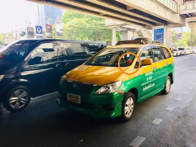 バンコクの空車タクシー